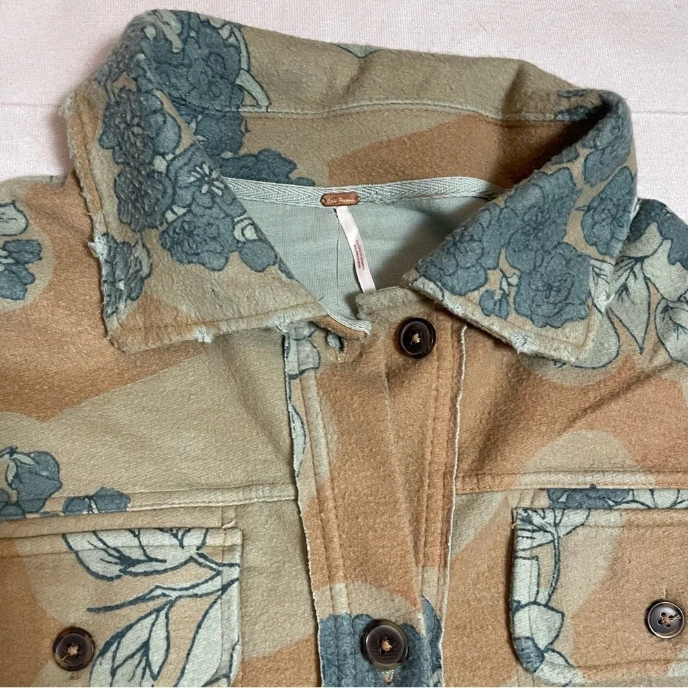 NWT New $178 Free People Printed Ruby Jacket Size S